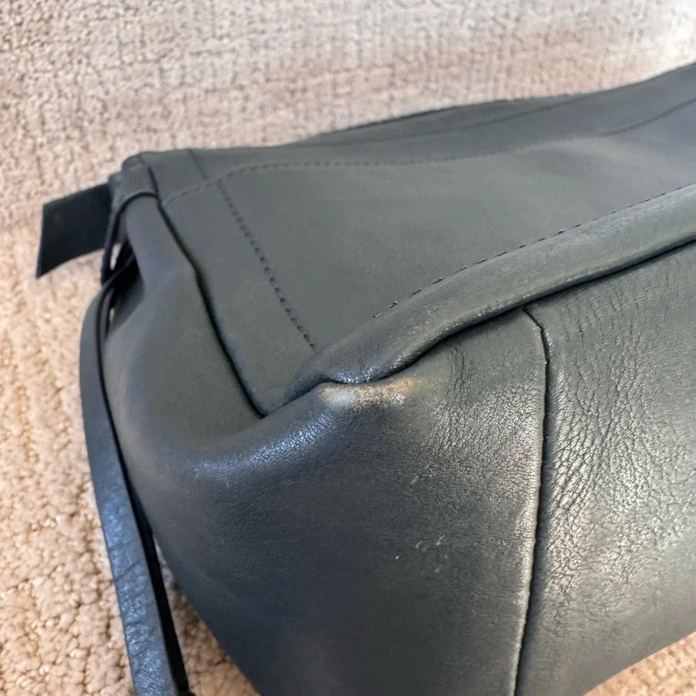 NWOT Lucky Brand Dark Green Satchel with Crossbody Strap